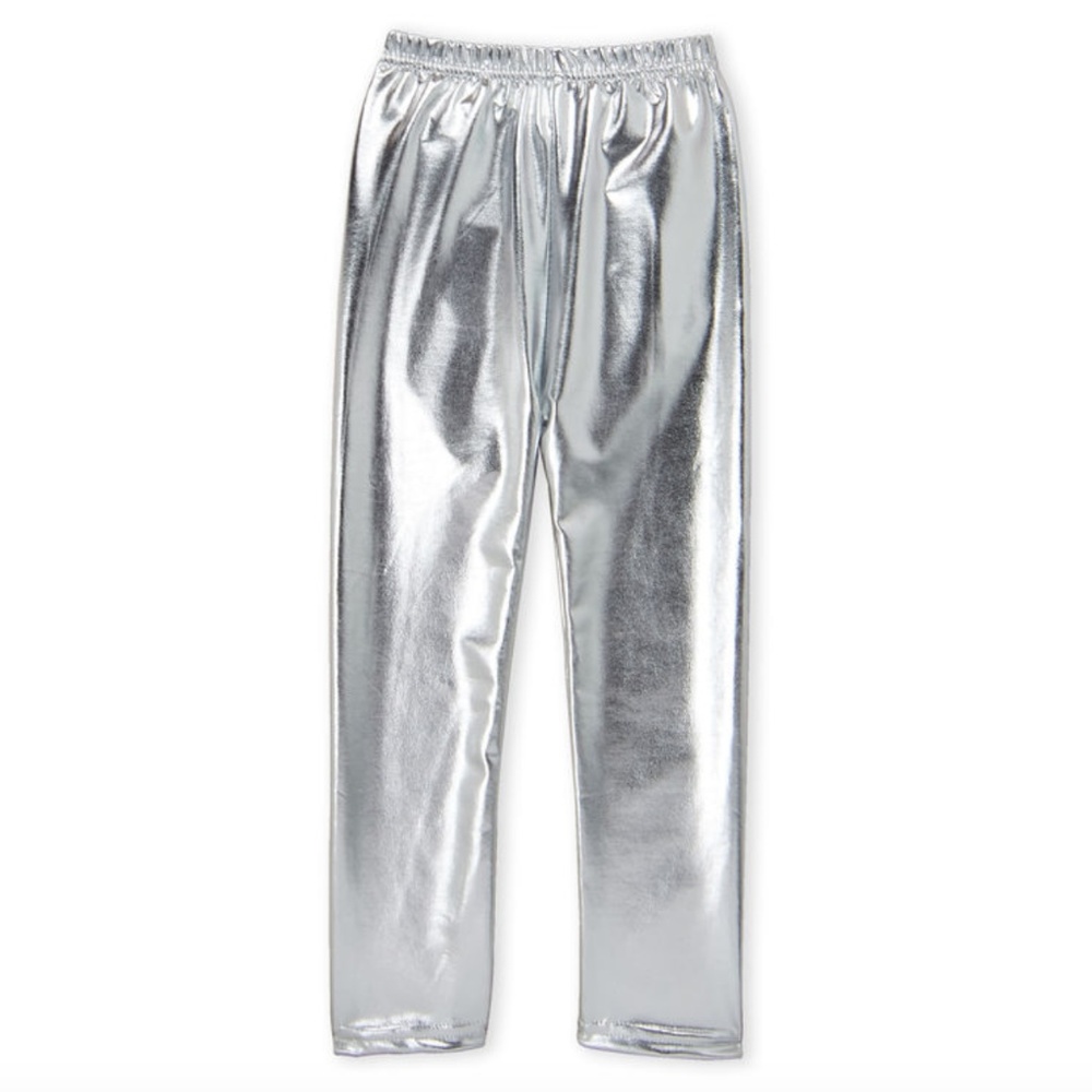 NWT Tracie's Girls Metallic Leggings Size: 5